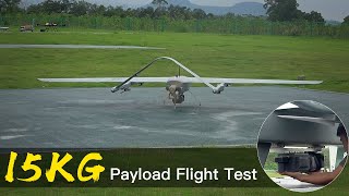 Sky Whale Max Gas VTOL 15KG Payload Flight Test