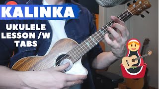 Kalinka - lekcja ukulele (wersja fingerstyle z tabami)