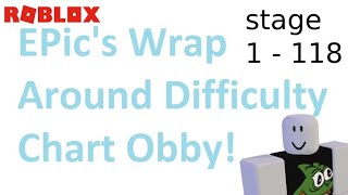 EPic's WrapAround Difficulty Chart Obby(stage 1 - 118) | Roblox