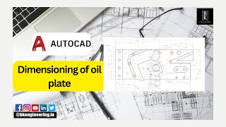 Dimensioning of oil plate Using Autocad | Mechanical Autocad | Mechanical Engineering