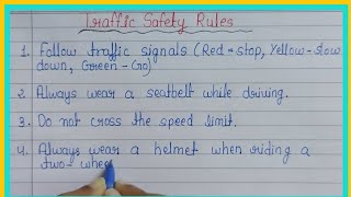 10 Road Safety Rules In English || Road Safety Rules ||