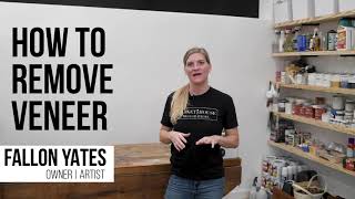 How To Easily Remove Wood Veneer From Furniture #TuesdayTipsWithFallon