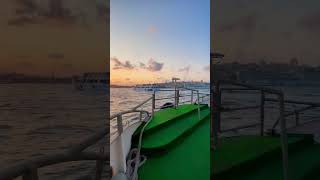 🇹🇷 Istanbul - A ferryboat sailing on the Bosphorus river 🇹🇷