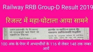 Railway RRB Group-D Result में महा-घोटाला