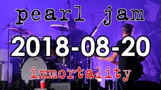 2018-08-20 - Pearl Jam - Wrigley Field Chicago - Immortality (ending) | Wrigley Field Chicago