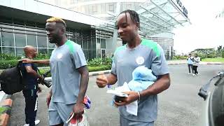 NIGERIA VS BENIN: SUPER EAGLESLEAVES FOR FIRST TRAINING SESSION