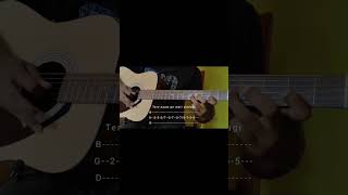 Jeena Jeena- Atif Aslam 😌| Guitar tabs | #shorts #guitar