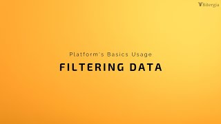 Platform's Basic Usage 2: Filtering Data In And Out