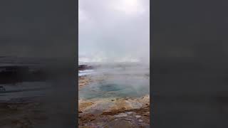 Watch the Video Till The End...GEYSER in Haukadalur Geothermal Field, ICELAND