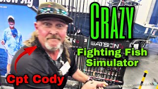 ** CRAZY ** Fighting Fish Simulator | Houston Fishing Show 2024