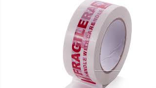 Custom Fragile Logo Printed packing tape adhesive for bopp tape