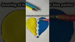 🔅 Next colors? »Drawing of heart and Yellow,💛 Blue,💙 'paints!« #reels #video #shorts @ogharts