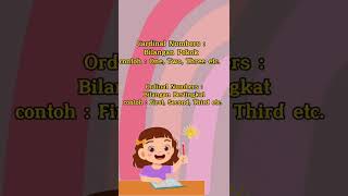 Cardinal & Ordinal Number #number #belajar #bahasainggris #online