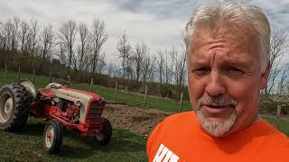 Prepping Garden with My 1958 Ford Tractor and Neighbor's John Deere