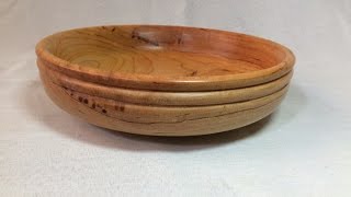 Wood turning - Trying out American Cherry wood, Salad bowl