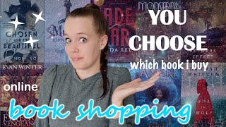 Come Book Shopping With Me! ✨ YOU CHOOSE a book off my list for me to read!