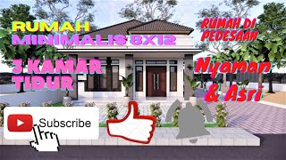 Rumah Minimalis 8x12 di Pedesaan Nyaman & Asri