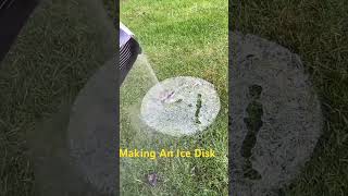 Making An Ice Disk #makinganicedisk #ice #cold