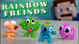 Rainbow Friends Official Toys!! Phat Mojo 4 Pack! Puppet Steve