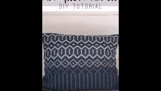 DIY  Minute Woven Pillow