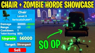 ZOMBIE HORDE CAMERAMAN + CHAIR SHOWCASE IN TOILET TOWER DEFENSE (HALLOWEEN UPDATE)