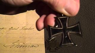 WW1 Imperial German Iron Cross Medal group with award Document