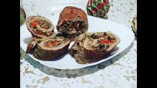 НЕЖНЕЙШАЯ СВИНИНА!МЯСНОЙ РУЛЕТ С НАЧИНКОЙ