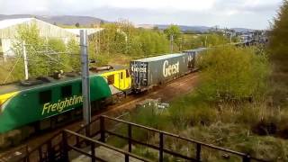 90042 & 90045 pass Beattock Loop.