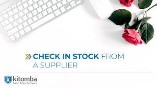 Check in stock from a supplier