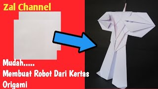 Cara Membuat Robot Dari Kertas Origami