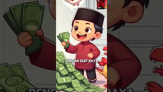 EP #3 DUIT RAYA | Geng Mandi Sungai #cute #malaysia #cartoon #shorts #lawak #indonesia