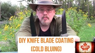 Cheap DIY Knife Blade Coating: Cold Bluing my Mora Companion HD MG Knives