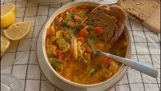 Куриный суп . Как сварить домашний суп . Chicken soup . Обед,Ужин.