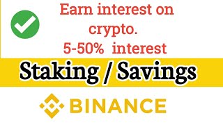 Binance staking vs savings | What is binance saving and staking in hindi | How to stake on binance