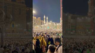 Kaabay ki ronaq kaaby ka manzar Allah hu Akbar #makkah #kaaba #haram #umrah