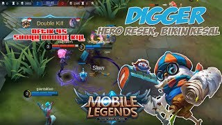 Digger Hero Resek, Bikin Kesel | Mobile Legend