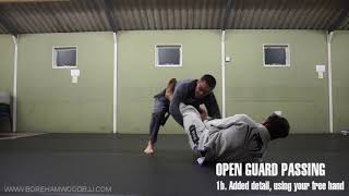 Open guard passing - two lasso guard passing techniques