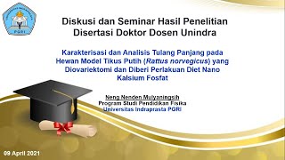 Seminar Hasil Disertasi Doktor yang Disampaikan dalam Acara Diskusi Panel Dosen UNINDRA