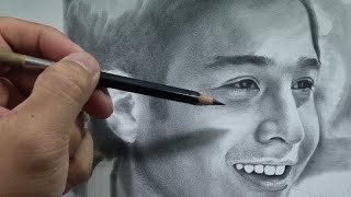 Pencil SHADING? Realistic Portrait, Skin Tone Drawing in Real-Time