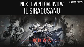 Next Event Overview, Il Siracusano | Arknights