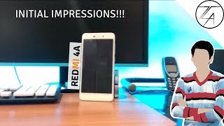 REDMI 4A INITIAL IMPRESSIONS.