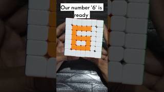 Number '6' on 7x7 Rubik's Cube #shorts #shortsfeed #shortsviral #viral #trend #trending #reels #song