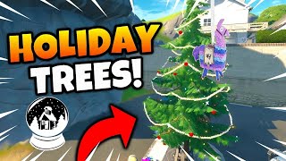 Dance at Different Holiday Trees Locations Timestamps   Fortnite Operation Snowdown Challenges guide