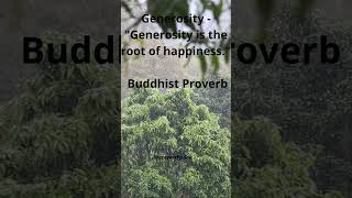 Generosity - root of  happyness