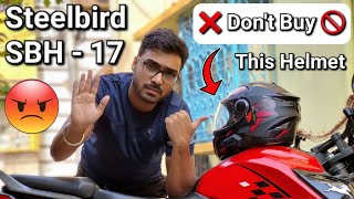 🚫 Don't Buy STEELBIRD SBH-17 Terminator ❌ Helmet | Button Problem of Steelbird S3 Riding Helmet