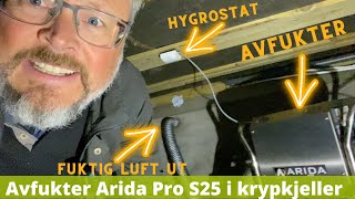 Avfukter i krypkjeller - Arida Pro S25 fra Bedre Inneklima AS i Sandefjord