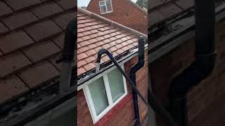 Sky vac in action #gutter #guttercleaning