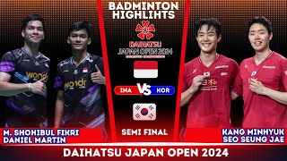 VISUAL SCORE ! Fikri/Marthin (INA) vs Kang / Seo (KOR) | Japan Open 2024 SF