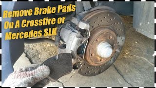 Chrysler Crossfire Mercedes SLK 230 170 Front Brake Pad Replacement