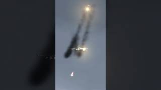 Russian Su 25 fires flares in the Black Sea